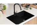 Кухненска Мивка от гранит модел Сан Франциско Smart 780 x 500 mm - черна, снимка 7