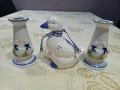 порцеланов прекрасен сет свещници с фигура на пате , снимка 12