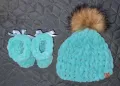 Бебешка шапка и ботушки handmade, снимка 9