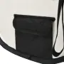 vidaXL Сгъваема кучешка кошара с чанта за носене, черна, 90x90x58 см, снимка 6