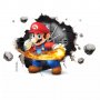 3D Супер Марио Super Mario Дупка в стена самозалепващ стикер лепенка за стена, снимка 4