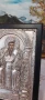 Гръцка сребърна икона на св.Спиридон. Проба 950. Перфектно състояние., снимка 5