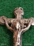 Сребърен кръст Исус от Назарет , Царят на Юдеите майсторска изработка 22144, снимка 3
