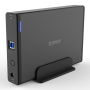 Orico кутия за диск Storage - Case - 3.5 inch Vertical, USB3.0, Power adapter, UASP, black - 7688U3-, снимка 2