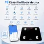 HomeFashion HFitness Smart Bluetooth кантар – 19 показателя, 180 кг, снимка 2