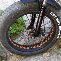 Сгъваем електрически велосипед с дебели гуми, снимка 3 - Велосипеди - 38431985