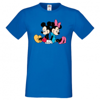 Мъжка тениска Mickey & Minnie 2 Подарък,Изненада,Рожден ден, снимка 2 - Тениски - 36575452