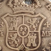Сребърна монета 4 реала 1793г. Карлос четвърти Мадрид Испания 18685, снимка 8 - Нумизматика и бонистика - 42929958