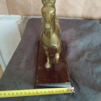 месингова статуетка-кон, снимка 4 - Антикварни и старинни предмети - 37411731