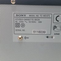 Дек Sony TC-WE475 -черен, снимка 6 - Декове - 29471720