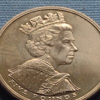 Монета 5 паунда 2002г. Великобритания Златният юбилей на Кралицата 40434, снимка 7 - Нумизматика и бонистика - 42711350