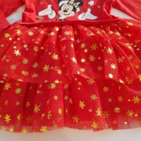 Коледна рокля Мини Маус 9-12 месеца - НОВА, снимка 4 - Бебешки рокли - 30635936