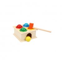 3568 Дървена играчка с топчета и чукче, снимка 9 - Образователни игри - 37816918