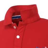 Мъжка тениска с яка Superdry & Polo, XL, червена с къс ръкав, снимка 1 - Тениски - 36507097