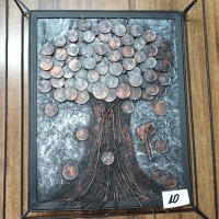 Картина , пано, "Дървото на парите", снимка 9 - Картини - 40215252