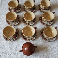 НОВ!!! Сервиз за чай и кафе с подложки + захарник, снимка 1 - Сервизи - 36853737