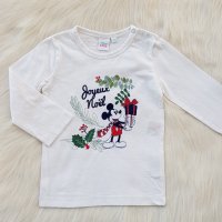 Детска блуза Мики Маус 9-12 месеца, снимка 1 - Бебешки блузки - 37620167