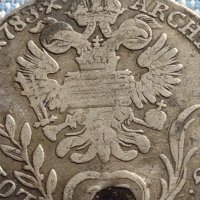 Сребърна монета 20 кройцера 1783г. Йозеф втори Будапеща Свещена Римска империя 13746, снимка 7 - Нумизматика и бонистика - 42888252