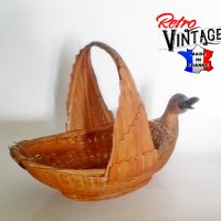 Френска кошница - панер във формата на патка или гъска, снимка 1 - Антикварни и старинни предмети - 29988671