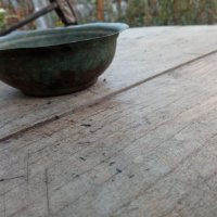 Медна чиния -сахан, снимка 3 - Антикварни и старинни предмети - 37684913