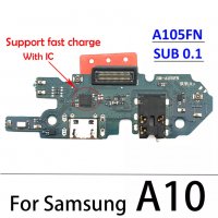 Samsung A10 A105 платка блок захранване, платка зареждане micro usb port с микрофон оригинал , снимка 1 - Резервни части за телефони - 38735835