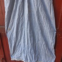 Автентична кенарена синя риза с дантела, снимка 3 - Антикварни и старинни предмети - 37225124