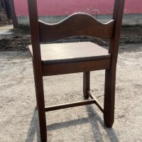 Масивен дървен стол. №3429, снимка 6 - Столове - 39695861