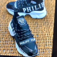 Philipp Plein Черни Дамски Кецове Маратонки Спортни Обувки Филип Плейн, снимка 2 - Маратонки - 29825561