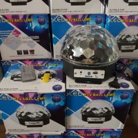 Bluetooth Диско лампа с вградени тонколонки + Флашка USB LED Light, снимка 12 - Настолни лампи - 16604136