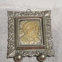 Старинна Панагия медальон Дева Мария, богородица с младенеца внос Израел, Йерусалим, снимка 1 - Антикварни и старинни предмети - 29306589