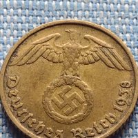 Монета 2 райхсфенинг 1938 Германия Трети Райх с СХВАСТИКА за КОЛЕКЦИЯ 31558, снимка 8 - Нумизматика и бонистика - 42822308