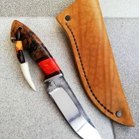 Ръчно изработен ловен нож от марка KD handmade knives ловни ножове, снимка 16 - Ловно оръжие - 30284314