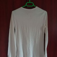 Бяла блуза с дълъг ръкав с етикет, снимка 3 - Блузи с дълъг ръкав и пуловери - 38343582
