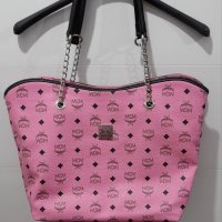 Голяма дамска чанта ,розова, снимка 4 - Чанти - 35310560
