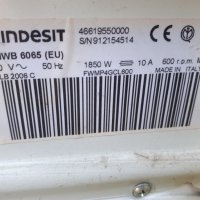 Продавам преден панел с платка  за пералня Indesit IWB 6065 , снимка 3 - Перални - 31978091
