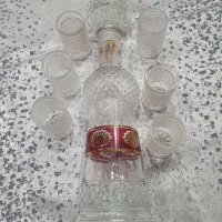 Комплект за ракия, бутилка и чашки, снимка 3 - Сервизи - 38767268