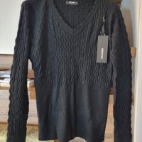 Нов пуловер с кашмир - Л/ХЛ, снимка 1 - Блузи с дълъг ръкав и пуловери - 39665409
