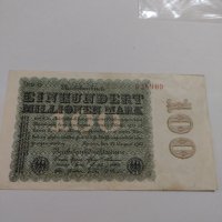 Райх банкнота - Германия - 100 Милиона марки / 1923 година - 17987, снимка 1 - Нумизматика и бонистика - 31029970