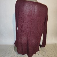 Червен пуловер р-р М/Л, снимка 4 - Блузи с дълъг ръкав и пуловери - 42503950