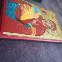 Икона Св. Богородица Троеручица, снимка 4 - Икони - 35163087