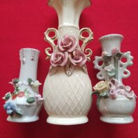 Тройка порцеланови вазички, снимка 1 - Декорация за дома - 35233420