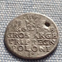 Сребърна монета 3 гроша 1618г. Сигизмунд трети Полша 28452, снимка 7 - Нумизматика и бонистика - 42900195