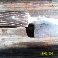 Античен нож кулак тесак сатър мачете ръчно изкован, снимка 3 - Колекции - 31785361
