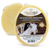 Натурален сапун от козе мляко с гъба на naumed, снимка 1 - Козметика за лице - 42701689