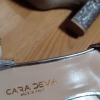 Дамски сребърни обувки, снимка 4 - Дамски обувки на ток - 38897221