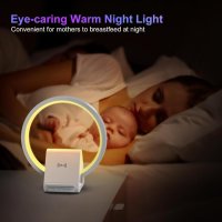 Нощна лампа и Bluetooth високоговорител AUYLE, 15 W безжично зареждане, снимка 4 - Настолни лампи - 42742492