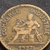 Рядка монета 1 франк 1927г. Франция УНИКАТ за КОЛЕКЦИОНЕРИ 30233, снимка 8 - Нумизматика и бонистика - 42686563