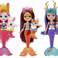  Комплект русалки Royal Enchantimals Ocean Kingdom - Bree Bunny, Felicity Fox, Danessa Deer / MATTEL, снимка 1 - Кукли - 39428896