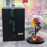 Омагьосаната роза – лимитирано издание Вечна роза - Цветна радост в подаръчна опаковка, снимка 3 - Стайни растения - 44560338