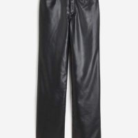 Vegan черен кожен панталон HM Divided, размер 36, нов с етикет , снимка 7 - Панталони - 44218319